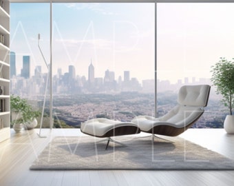 Zoom Fondo virtual / Librería / Oficina en el hogar / Profesional / Sala de estar / Telón de fondo / Espacio en el hogar