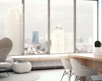 Zoom Fondo virtual / Librería / Oficina en el hogar / Profesional / Sala de estar / Telón de fondo / Espacio en el hogar