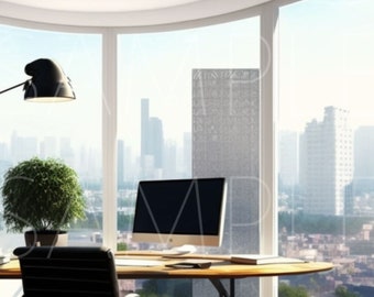 Zoom Fondo virtual / Librería / Oficina en el hogar / Profesional / Sala de estar / Telón de fondo / Espacio en el hogar