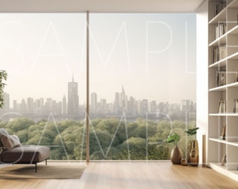 Zoom Fondo virtual / Librería / Oficina en el hogar / Profesional / Sala de estar / Telón de fondo / Espacio en el hogar