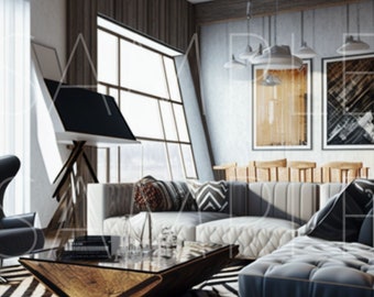 Zoom Virtual Background | Home Office | Professional | Backdrop