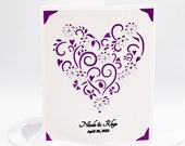 Wedding Card SVG, Anniversary, Personalize, Love Grows, Cut file for Cricut