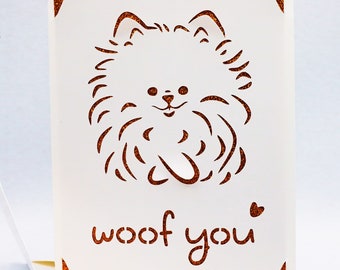 Card from Dog SVG, Pet, Birthday, Cut File for Cricut
