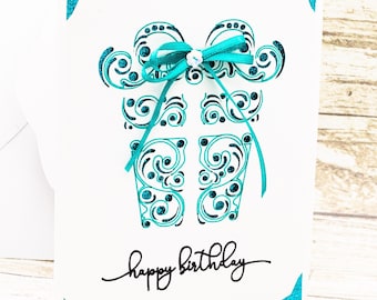 Gift Birthday Card SVG: Cricut Cut File (Digital Download)