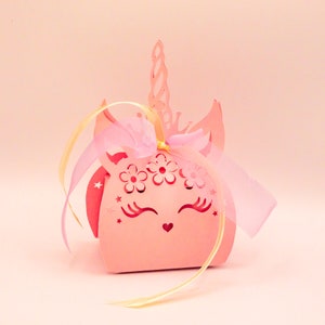 Unicorn SVG, Treat Box, Candy Box, Party Favor, Cut file per Cricut
