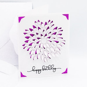 Pop Up Mum Card SVG, Joyeux anniversaire, Fichier coupé pour Cricut