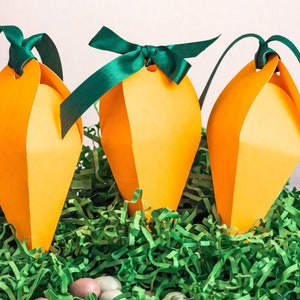 Carrot Treat Box SVG, Boîte de bonbons de Pâques, Fichier coupé pour Cricut
