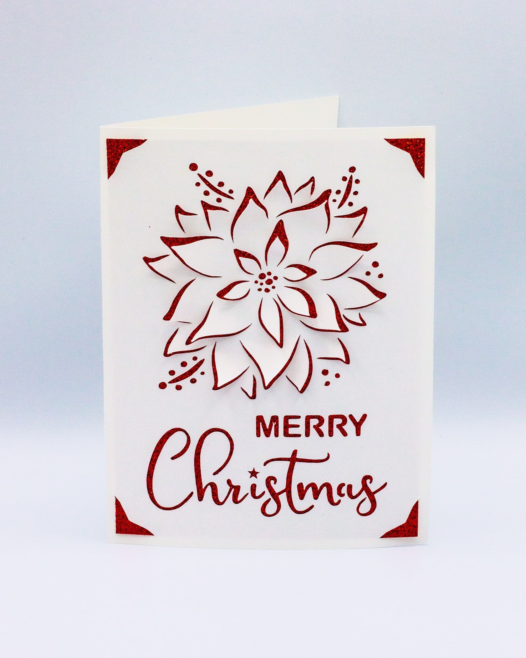 Lot De 9 Petites Fleurs De Poinsettia Rouges 3,5 Cm – Décorations Manuelles Pour Cartes De Noël Et Loisirs Créatifs