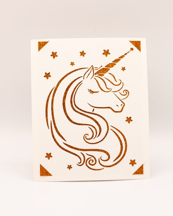 Unicorn Birthday Card SVG: Cricut Cut File (Digital Download)