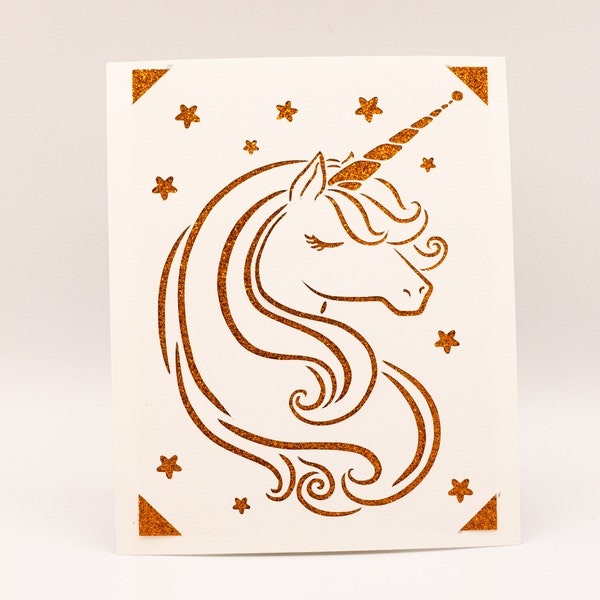 Unicorn svg, Unicorn Head, Unicorn Card, Cut File for Cricut