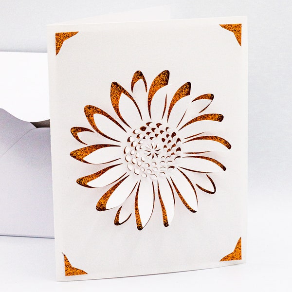 Sunflower SVG, Pop Up Flower, Friendship, Cut file for Cricut