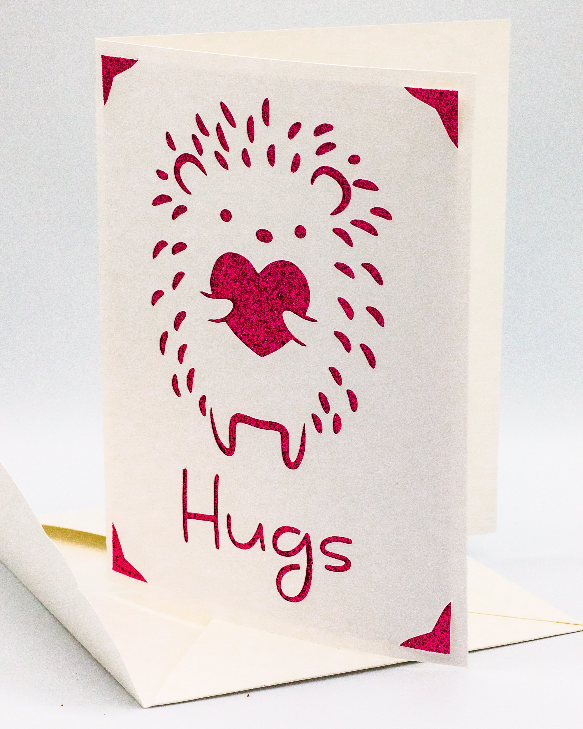Hedgehog Hugs Card SVG: Cricut Cut File (digital Download) - Etsy