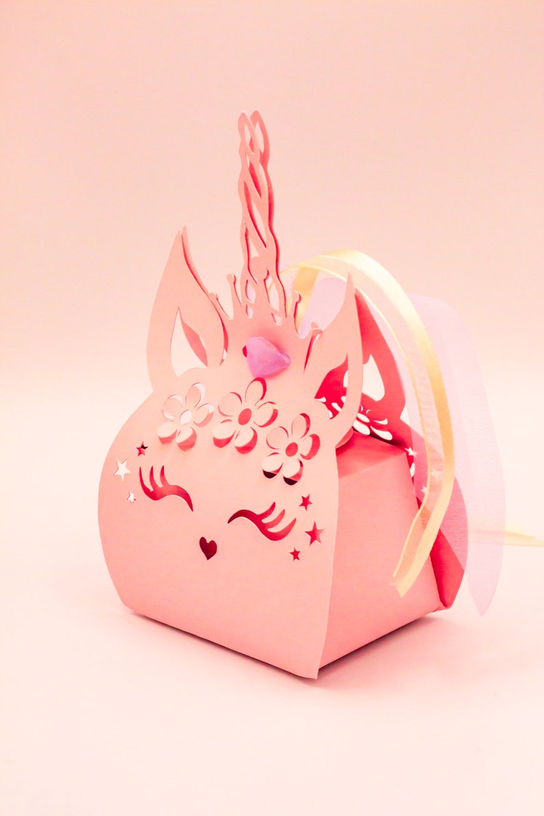 Unicorn SVG Treat Box Candy Box Party Favor Cut File for - Etsy