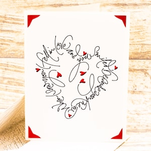 San Valentín, Aniversario, Tarjeta de Amor SVG, Me Enamoré, Cortar Archivo para Cricut
