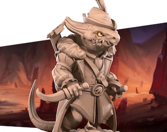 Kobold Minstrel - Kobolds 2 by Bite the Bullet 3D Printed Resin Miniature