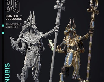 Anubis - Court of Anubis by Printed Obsession, 3D printed resin miniatures