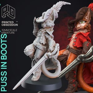 Puss in Boots - Tabaxi Caravan by Printed Obsession, 3D printed resin miniatures