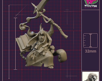 Ratfolk  Plague Bishop - Ratfolk by Manuel Boria  3D Printed Resin Miniatures