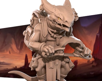 Kobold Trapper - Kobolds 2 by Bite the Bullet 3D Printed Resin Miniature