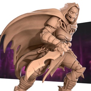 Warforged Rogue - Bite the Bullet, Resin Miniature