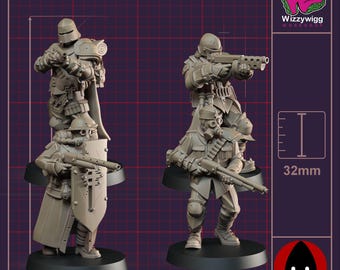 Yeomen - Sanctified Legion, Ashen Armies by Bite the Bullet, Resin Miniature