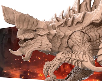 Tarrasque - Iconic Monsters by Bite the Bullet 3D Printed Resin Miniature