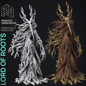 Lord of Roots - Faewild vs Shadowfell by Printed Obsession, 3D printed resin miniatures