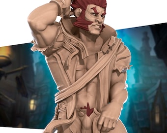 Jack Hugeman - Worgen by Bite the Bullet 3D Printed Resin Miniature