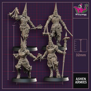 Stigmatic Nuns - Bleeding Procession by Ashen Armies, Resin Miniature