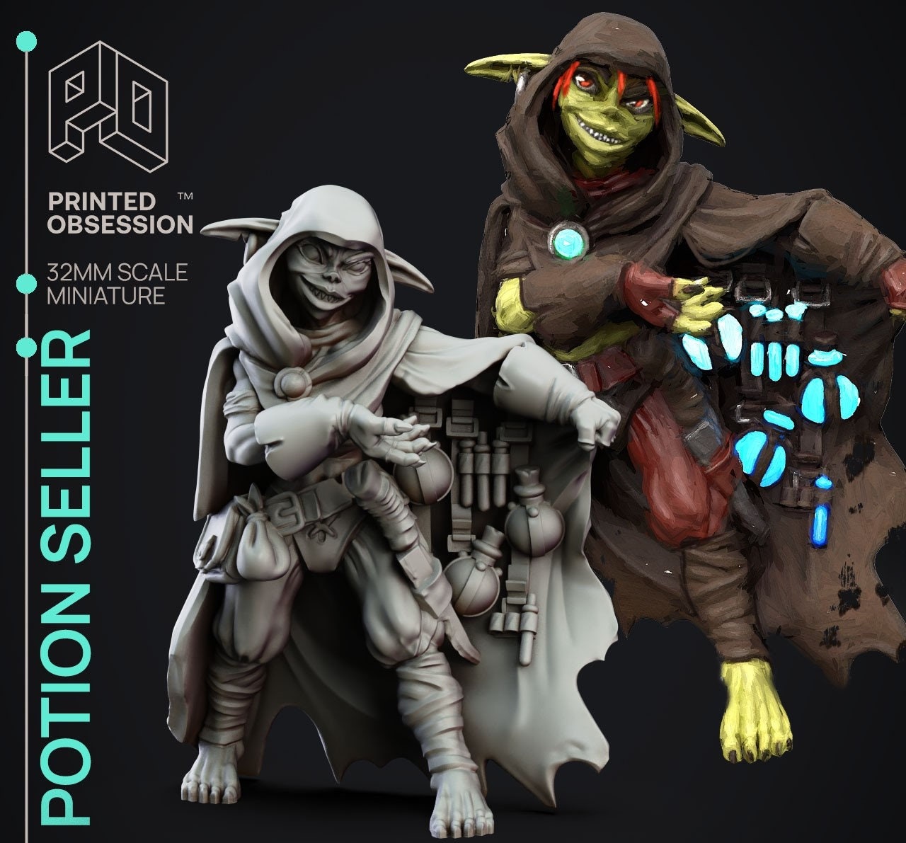 Potion Seller - Goblin Brewers by Printed Obsession, 3D Printed