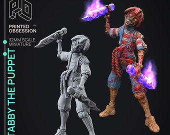 Lucky, el títere despierto - El aprendiz del titiritero de Printed Obsession, miniaturas de resina impresas en 3D