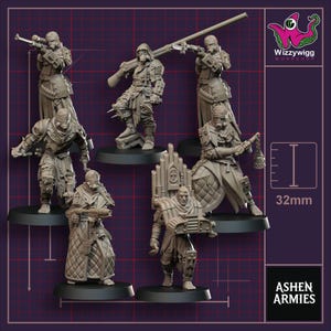 Trench Pilgrims - Bleeding Procession by Ashen Armies, Resin Miniature