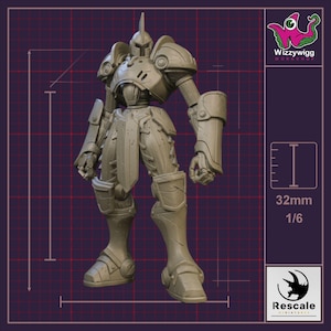 Shield Guardian - The Silver Crusade by Rescale Miniatures, 3d Printed Resin Miniature