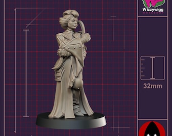 Médico de combate - El Santo Shogunato, Ejércitos Cenizos de Bite the Bullet, Miniaturas de resina