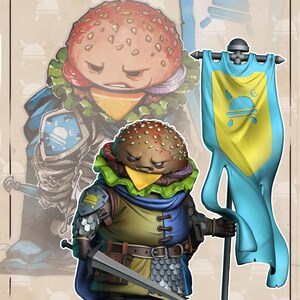 Cheeseburger Bannerman - Food Fight by Quirky Unlimited