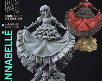 Annebelle, la marioneta despierta - La aprendiz del titiritero de Printed Obsession, miniaturas de resina impresas en 3D