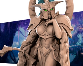 Moira, Night Elf Hunter Exotic - Night Elves by Bite the Bullet 3D Printed Resin Miniature