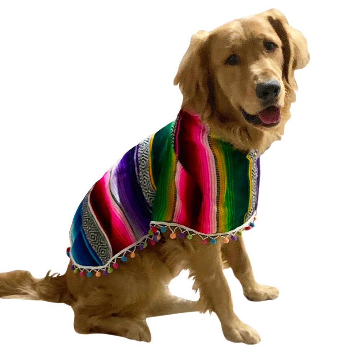 Handmade Dog Poncho Mexican Poncho for Dogs Serape Dog | Etsy
