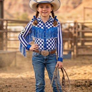 Op maat gebreid rodeoshirt voor meisjes en dames afbeelding 5