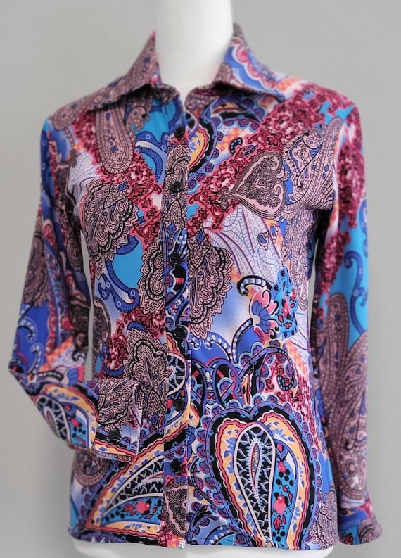 Chemise de rodéo en tricot équestre/Paisley/chemise patriotique