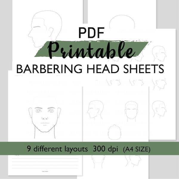 Hairdressing Sheets Etsy