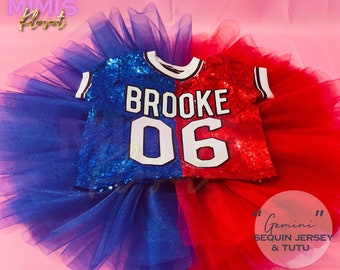 red sequin jersey dress