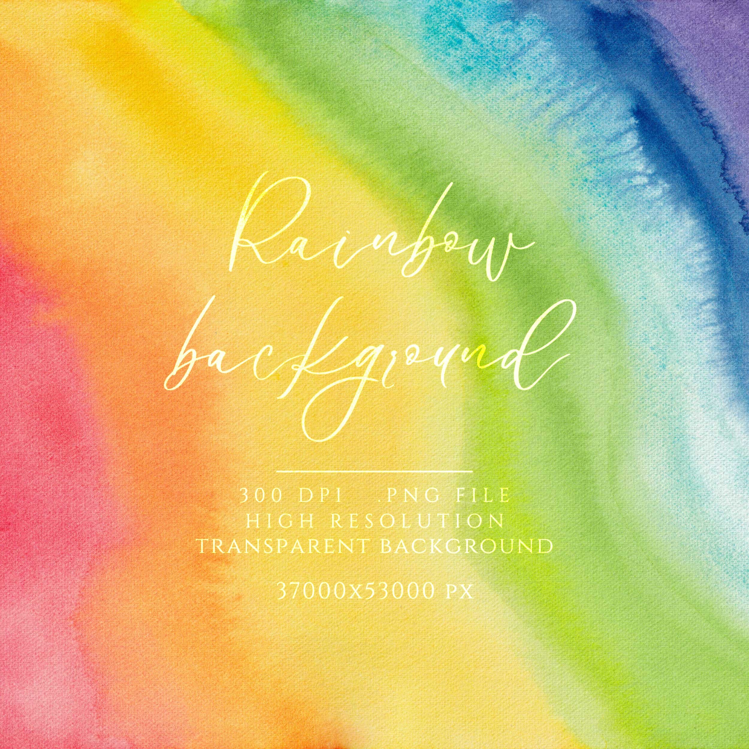 Rainbow Background Pastel Clipart Splash LGBT Watercolor PNG Abstract ...