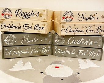 Personalised Christmas Eve Box / Personalised Christmas Eve Crate / Christmas Eve Toy Box / Wooden Christmas Keepsake Box / Personalised Box