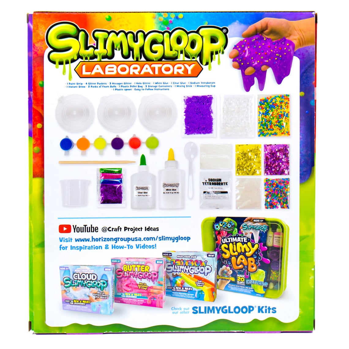 SLIMYGLOOP Laboratory with Slime MixIns Cheap Clear Slime Etsy