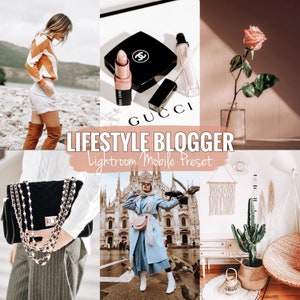 4 Lifestyle Blogger Mobile LIGHTROOM Preset, Lightroom presets, Instagram filter, Lightroom Mobile Preset, Influencer, natural preset Bright