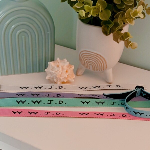 Wwjd Clay Bead Bracelet Etsy UK