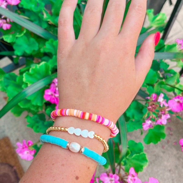 the maui stack | beachy bracelets | back to school | trending jewelry | preppy jewelry