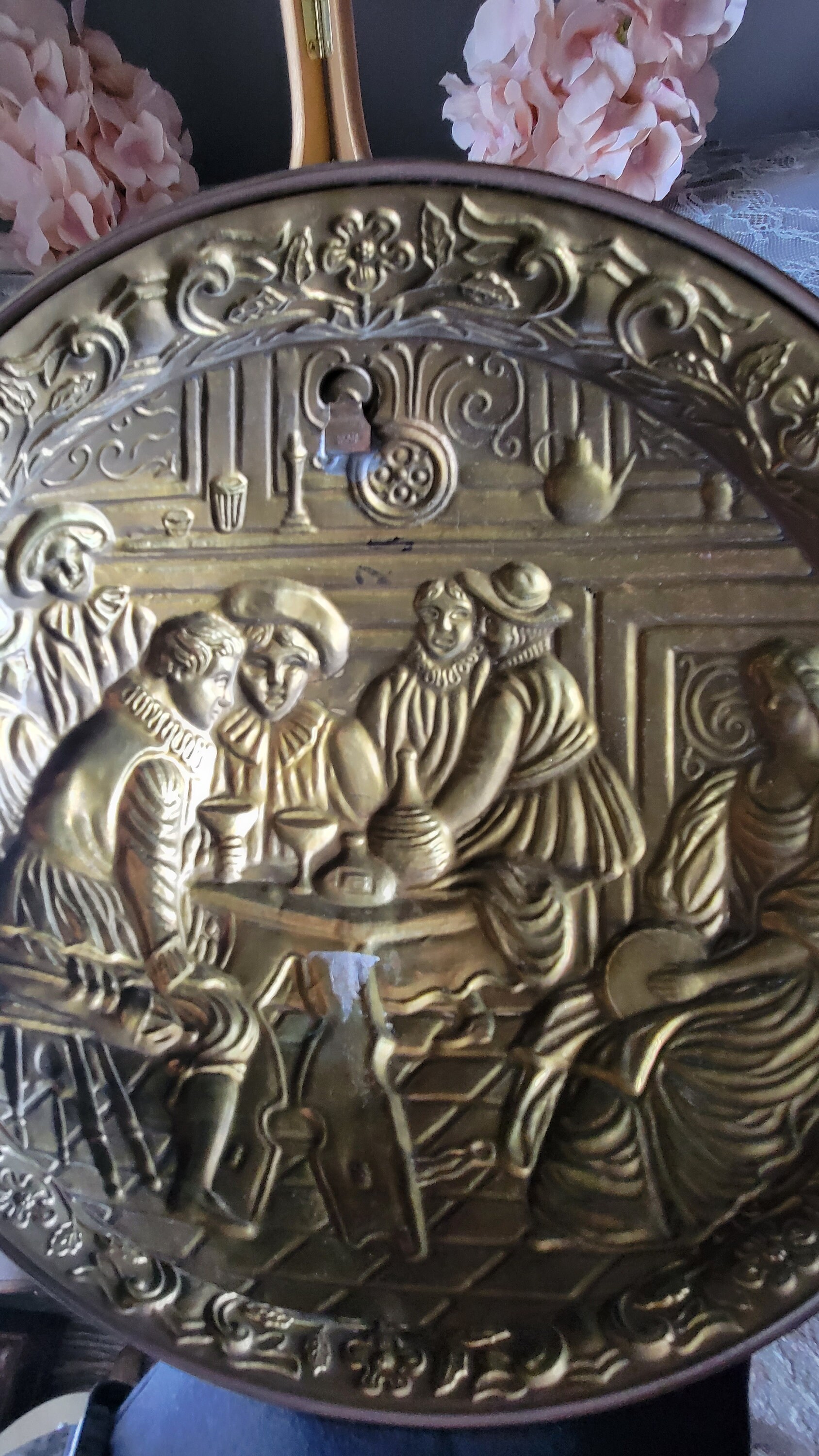 Wall Hanging Brass Wall Decor Vintage Made in England Brass Etsy