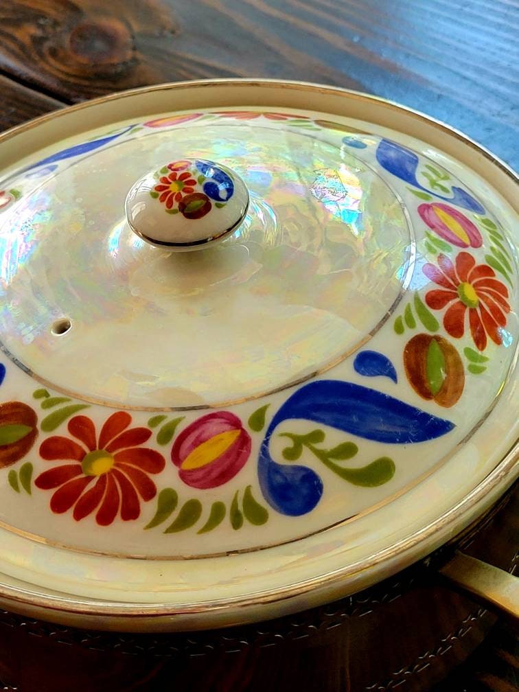 Vintage Royal Rochester Royalite Casserole Dish Electric Chinaware Fra -  antiques - by owner - collectibles sale 